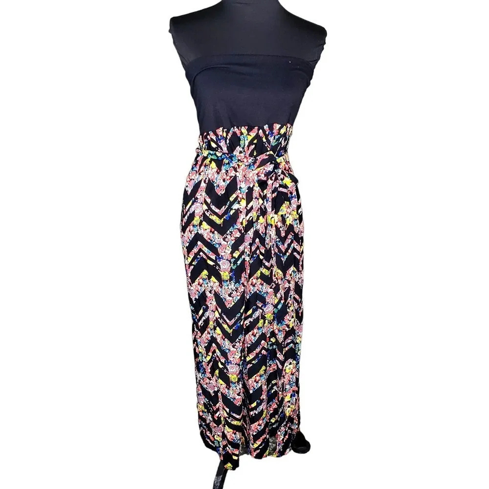 Xhilaration Strapless Floral Maxi Dress